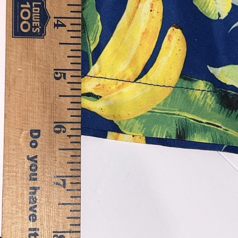 Trunks Surf & Swim Co Short Men's XXL Lined Pineapple‎ Banana Leaf Bathing Suit